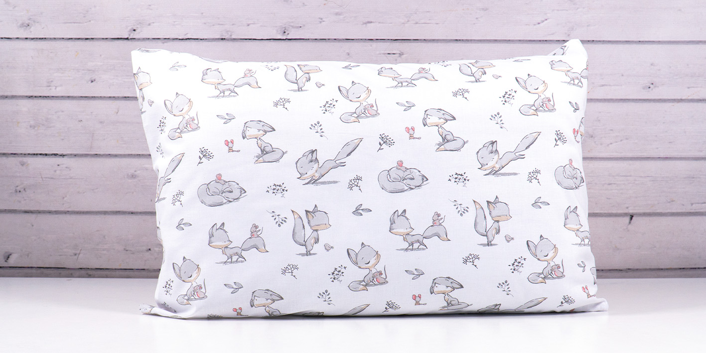 Pościel 100x160 cm 100% bawełna liski szare